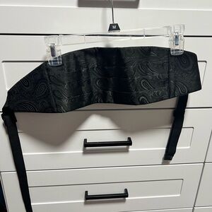 Black Paisley Cummerbund